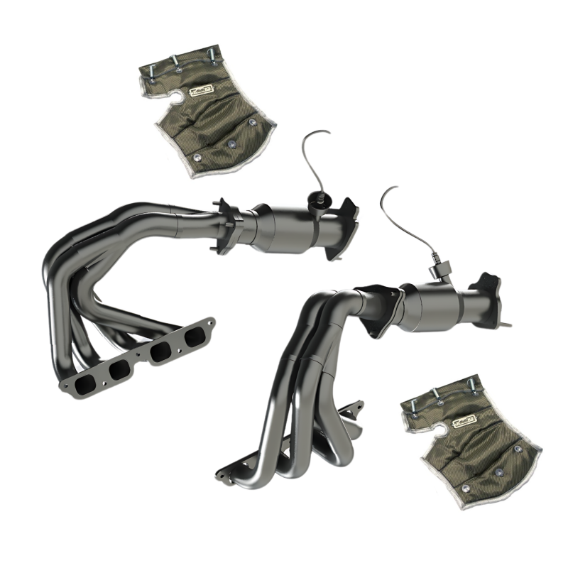 Chevrolet Corvette Performance Exhaust - Kooks Headers - Tri-Y Headers + Ultra GREEN Connection Pipes with Heat Blankets - `22-`27